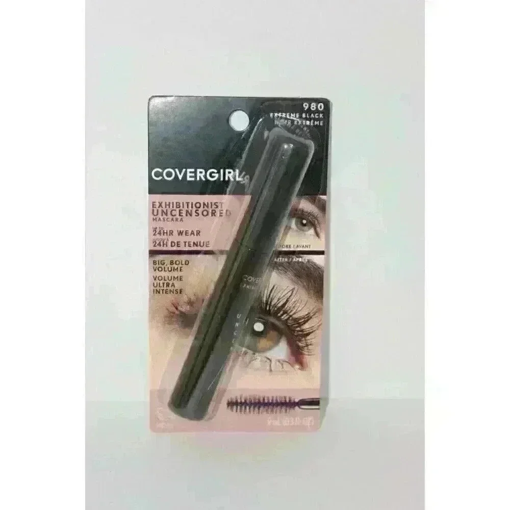 Covergirl Exhibitionist Uncensored‎ 24Hr Volumizing Mascara #970 BLACK NEW NIB